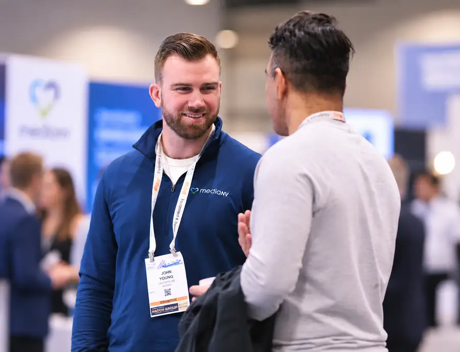 The MediaNV team at a dental conference