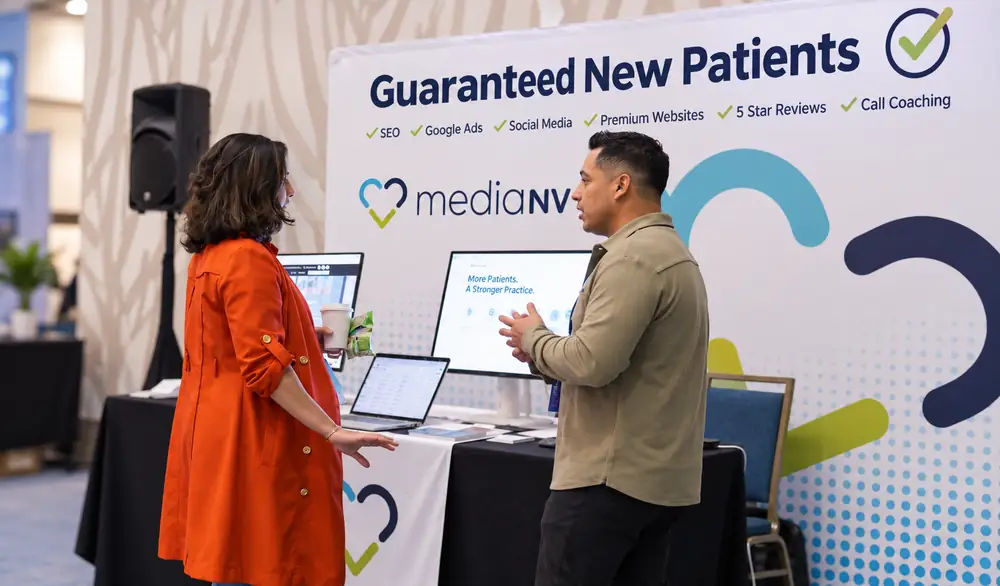 The MediaNV team at a dental conference